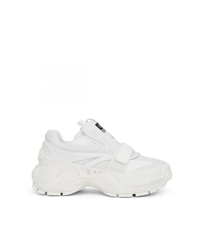 Off White Mens Glove Slip White Sneakers Textile - Size UK 5